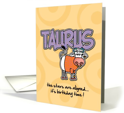 Taurus - birthday party invitations card (399061)