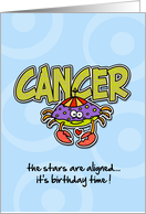 Cancer - birthday party invitations card