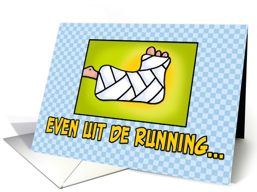 Beterschap - been in het gips card (399219)