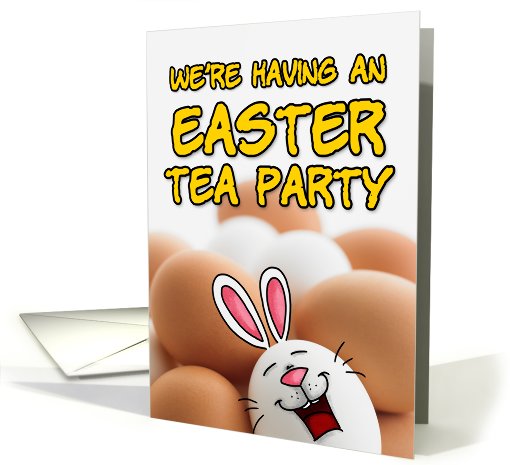 easter tea party invitation card (400012)