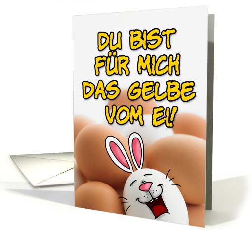 german easter card - gelbe vom ei card (400070)