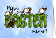 Happy Easter - marine card