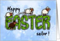 Happy Easter - sailor card