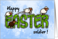 Happy Easter - soldier card