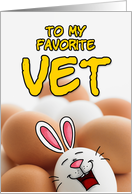 eggcellent easter - vet card