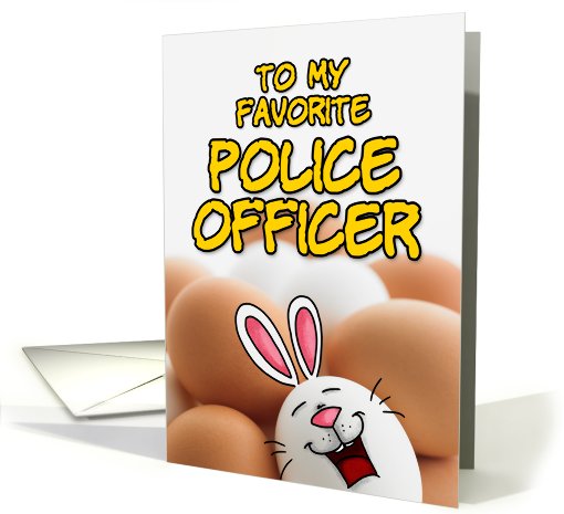 eggcellent easter - police officer card (400906)