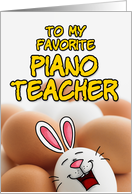 eggcellent easter - piano teacher card