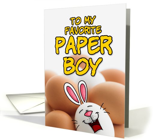 eggcellent easter - paper boy card (400908)