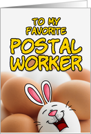 eggcellent easter - postal worker card