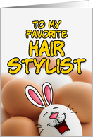 eggcellent easter - hair stylist card