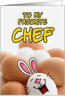 eggcellent easter - chef card