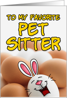 eggcellent easter - pet sitter card