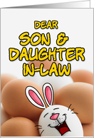 eggcellent easter - son & daughter-in-law card