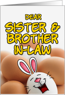 eggcellent easter - sister & brother-in-law card