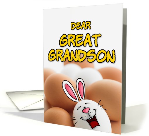 eggcellent easter - great grandson card (401577)