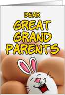 eggcellent easter - great grandparents card