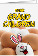 eggcellent easter - grandchildren card