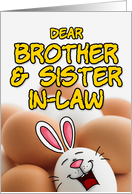 eggcellent easter - brother and sister-in-law card