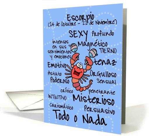 Zodiaco - Escorpio card (402877)