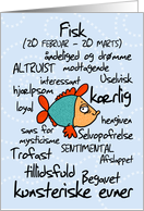 Stjernetegn - Fisk card