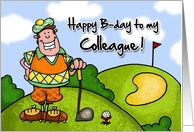 Happy B-day - colleague card