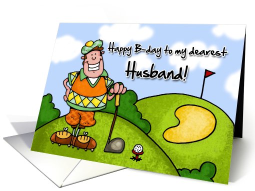 Happy B-day - husband card (407957)