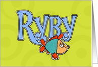 polish zodiac card - Pisces (Ryby) card