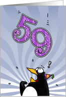 LOOK OUT! Here comes another birthday! - 59 years old card
