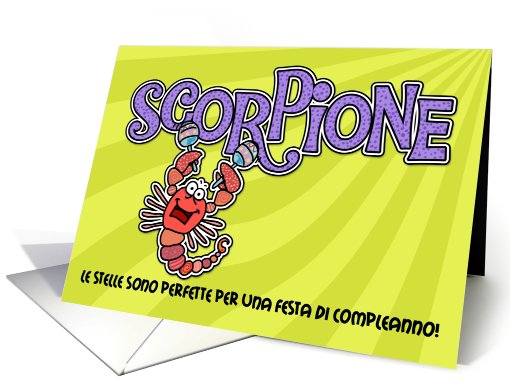inviti festa di compleanno - Scorpione (Birthday party... (413230)