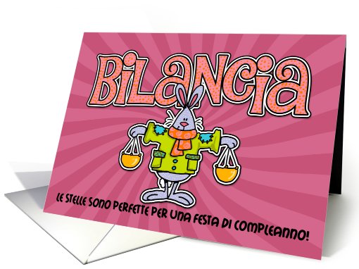 inviti festa di compleanno - Bilancia (Birthday party... (413233)