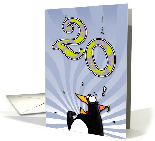 LOOK OUT!  Here comes another birthday! - 20 years old card (413468)