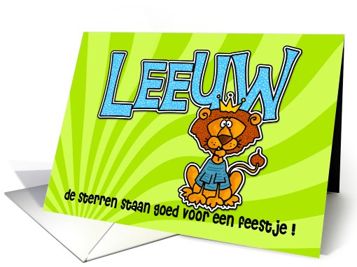 verjaardagsfeest uitnodigingen - Leeuw (Birthday Party... (413965)