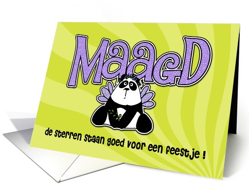 verjaardagsfeest uitnodigingen - Maagd (Birthday Party... (413966)