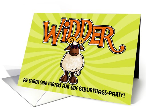 Geburtstag Einladungen - Widder (Birthday Party... (423688)