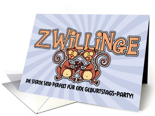 Geburtstag Einladungen - Zwillinge (Birthday Party... (423702)