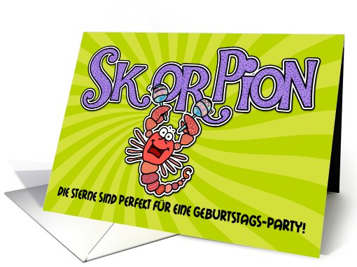 Geburtstag Einladungen - Skorpion (Birthday Party... (423722)