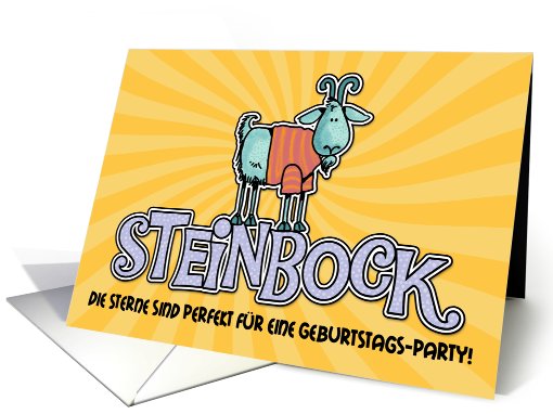 Geburtstag Einladungen - Steinbock (Birthday Party... (423773)