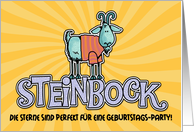 Geburtstag Einladungen - Steinbock (Birthday Party Invitations - Capricorn) card