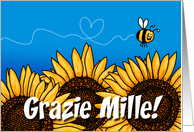 Grazie Mille - Italian Thank you Card