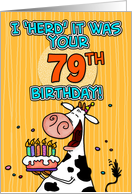 I ’herd’ it was your birthday - 79 years old card