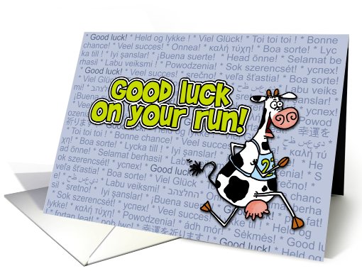 Good luck on your run card (447536)