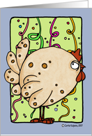 No Spring Chicken Getting Older Birthday Humor card