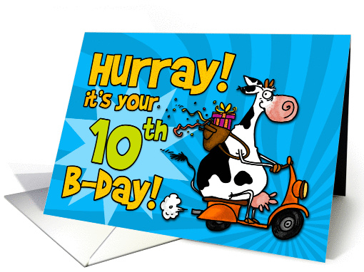 Hurray! it's your 10th birthday card (448082)