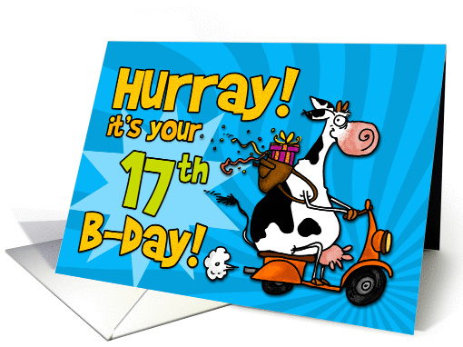 Hurray! it's your 17th birthday card (448196)