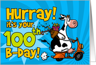 Hurray! it’s your 100th birthday card