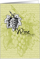 Wine Tasting Invitation (White) card