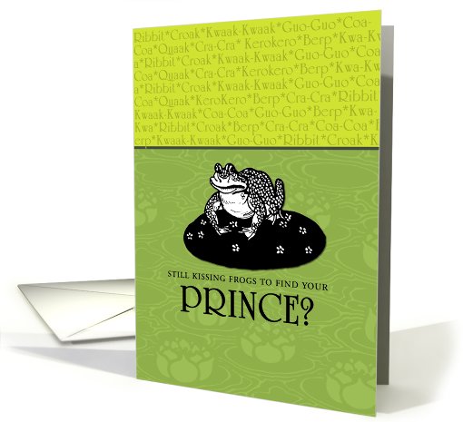 Kissing Frogs card (450321)