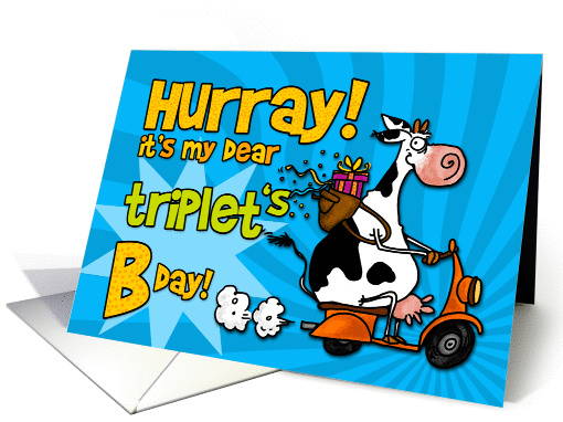 Hurray it's my dear triplet's Bday! card (452044)
