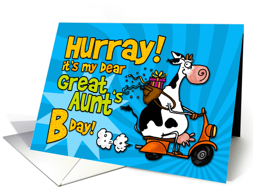 Hurray it's my dear great aunt's Bday! card (452112)