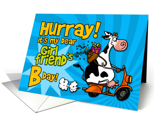 Hurray it's my dear girlfriend's Bday! card (452198)